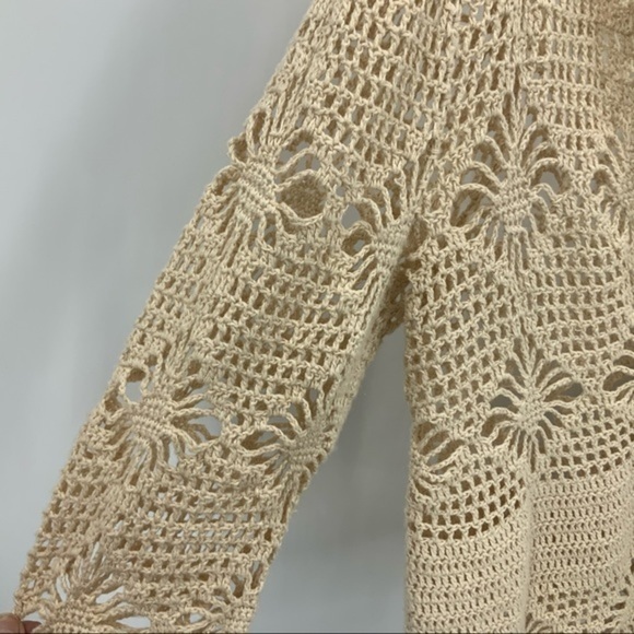 Hamshire studio boho granny core crocheted cardigan S - Picture 7 of 8